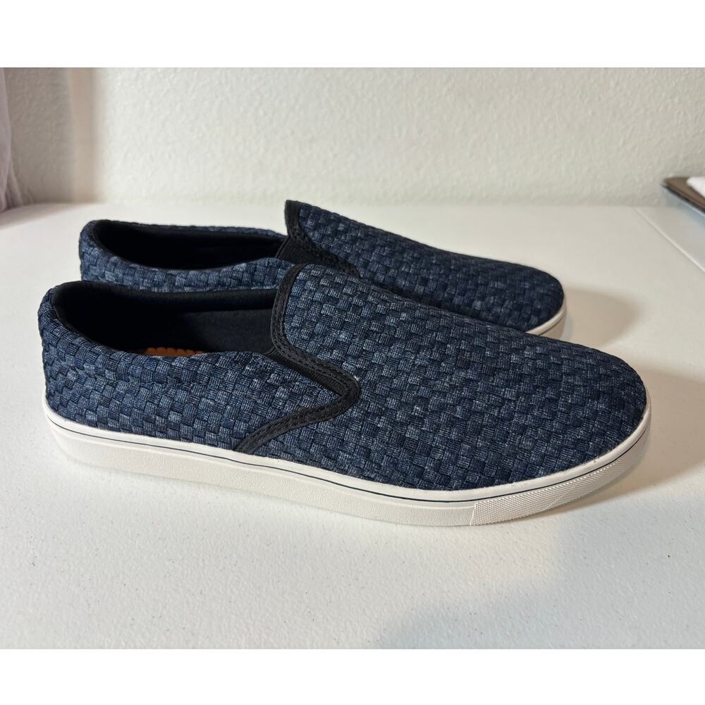 Bernie Mev Women's Size 13 (EU 44) Verona Slip-On Woven Sneaker - Blue Jean